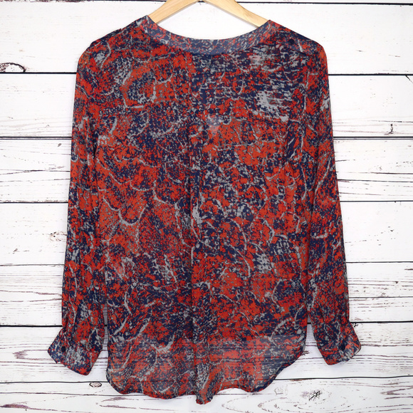 Collective Concepts | long sleeve sheere blouse - Picture 2 of 7